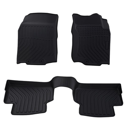 Set of 4 Black TPE Floor Mats for Nissan Rogue Sport (2017–2022)