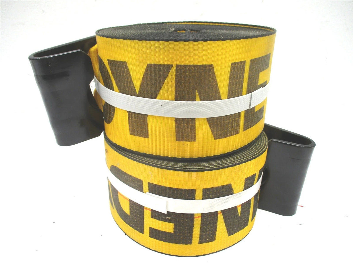 Set of 2 Kinedyne Flatbed Trailer Cargo Winch Straps 4" x 30' 5400LB
