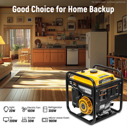 Inverter Generator 4850 Watt for RV Travel Home Backup