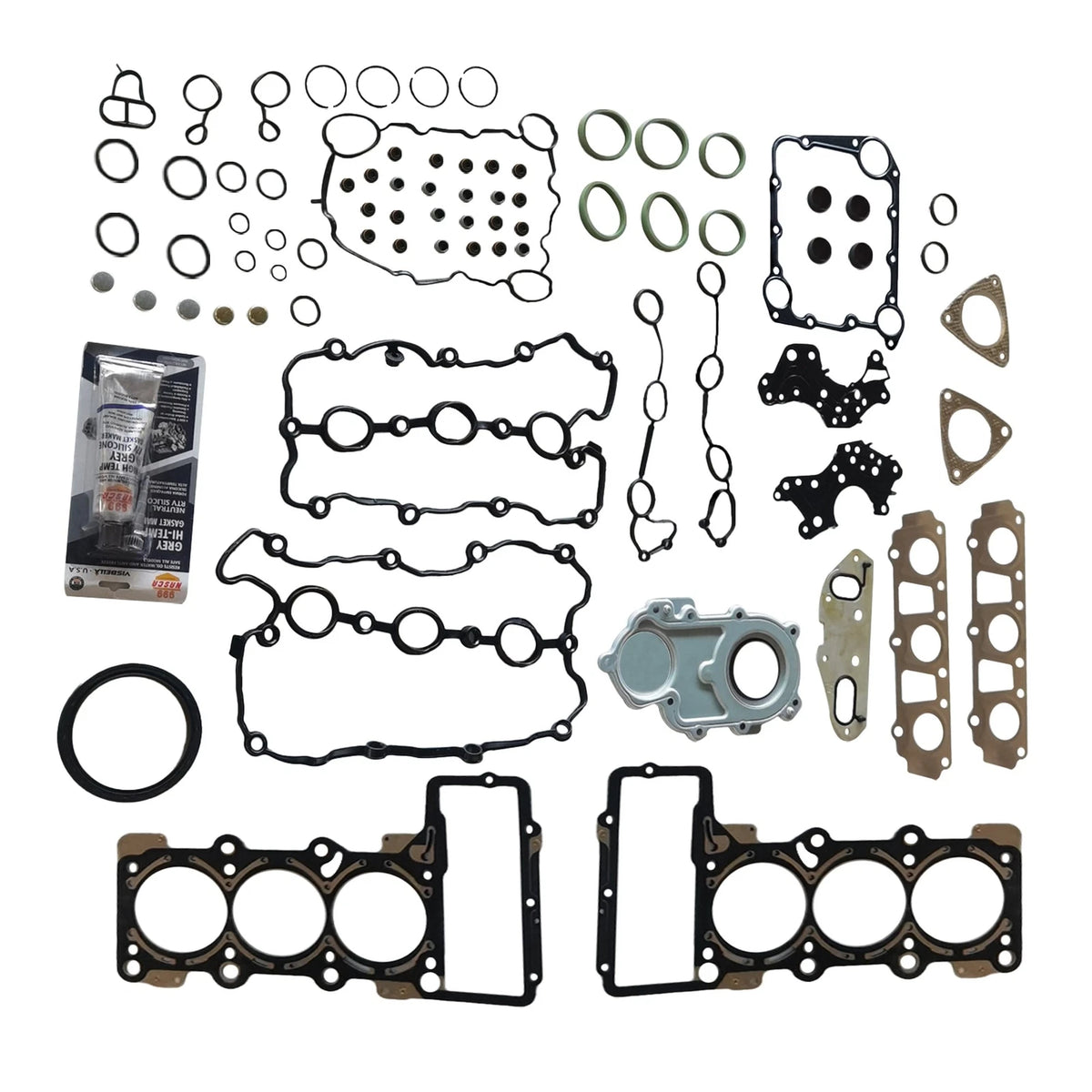 Engine Gasket Kit Seal Set for Audi A4 A5 A6 S5 Quattro VW Touareg (2004–2018)