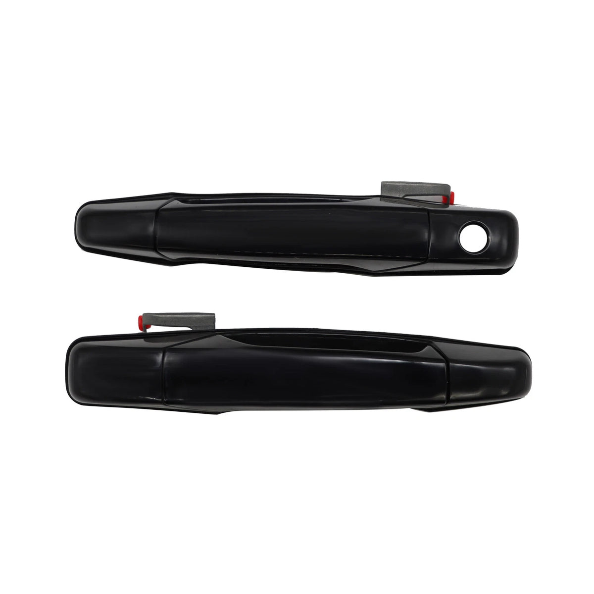 2X Front L-R Door Handle Black for Chevrolet Silverado 1500 (2007–2013)