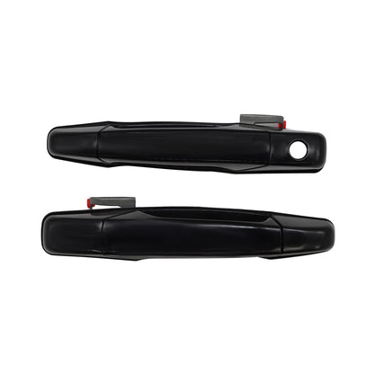 2X Front L-R Door Handle Black for Chevrolet Silverado 1500 (2007–2013)