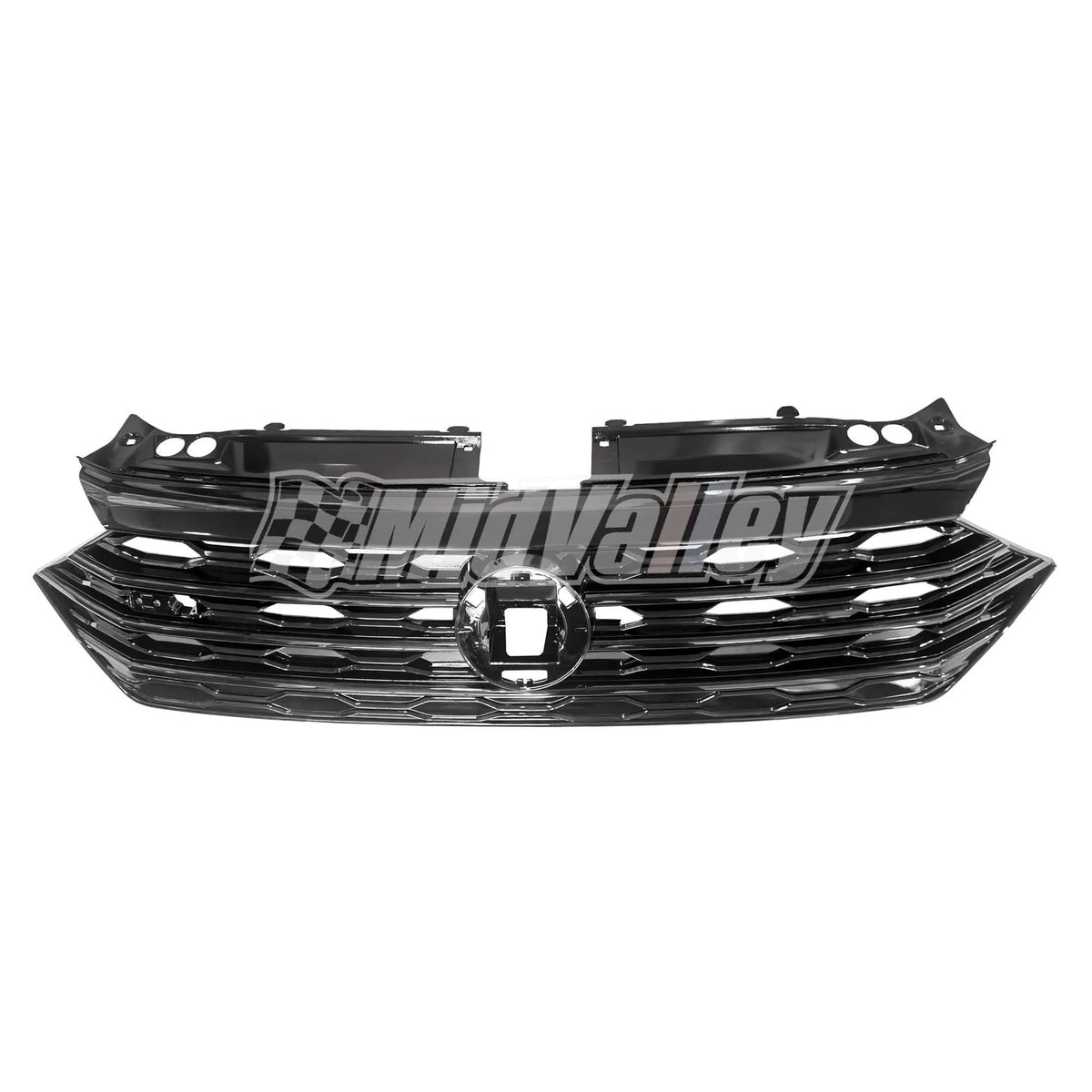 Front Bumper Grille for Volkswagen Jetta (2019–2020) GLI Style, Black Line