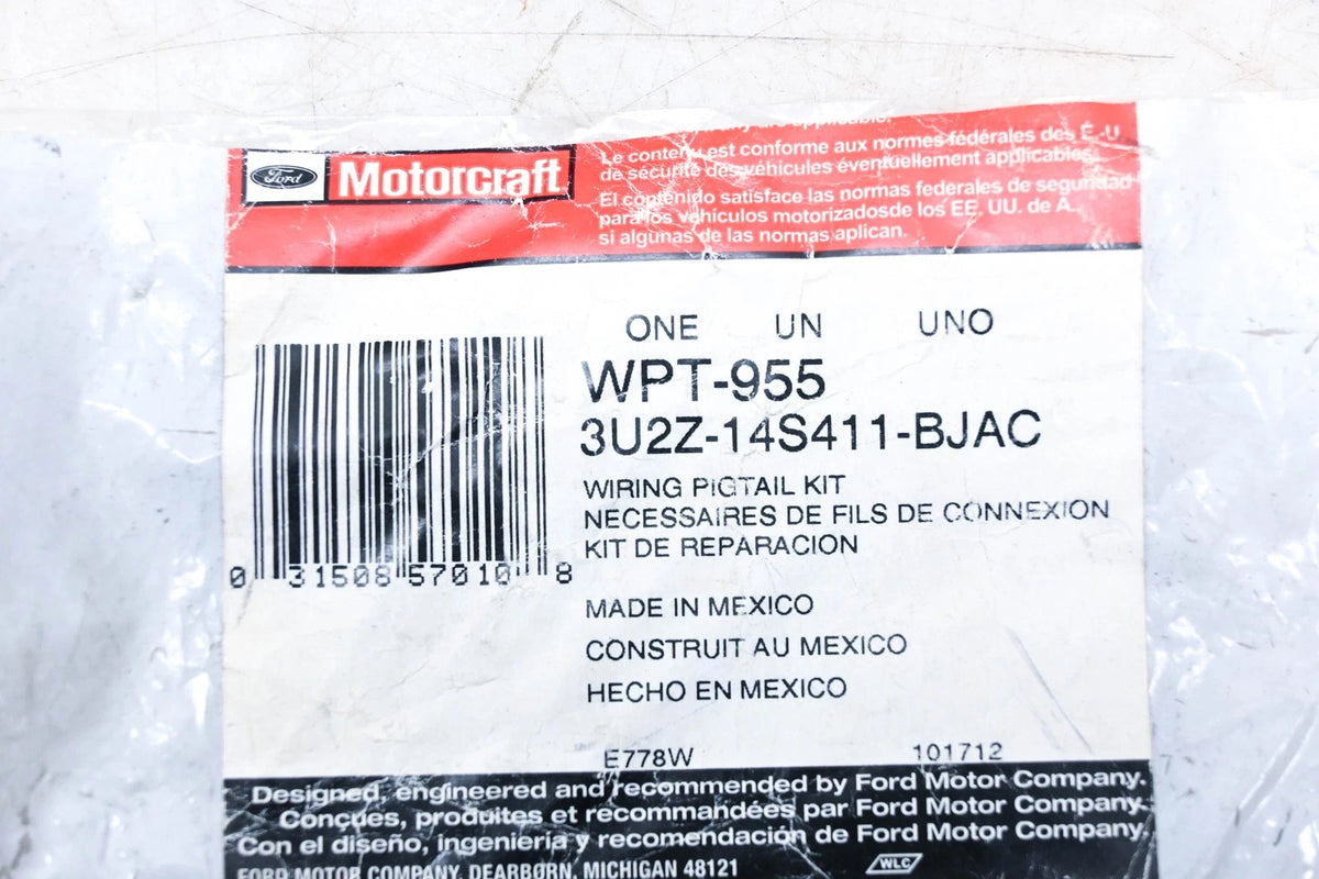 Wiring Pigtail Harness Kit for Motorcraft (WPT-955, 3U2Z-14S411-BJAC)