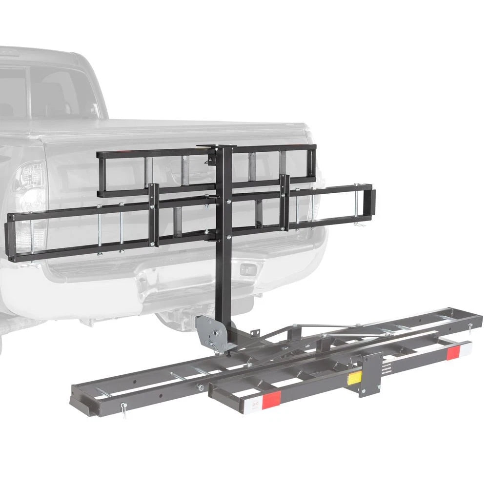 Folding Steel Hitch Carrier for Dirt Bikes (Black Widow MCC-500-F)