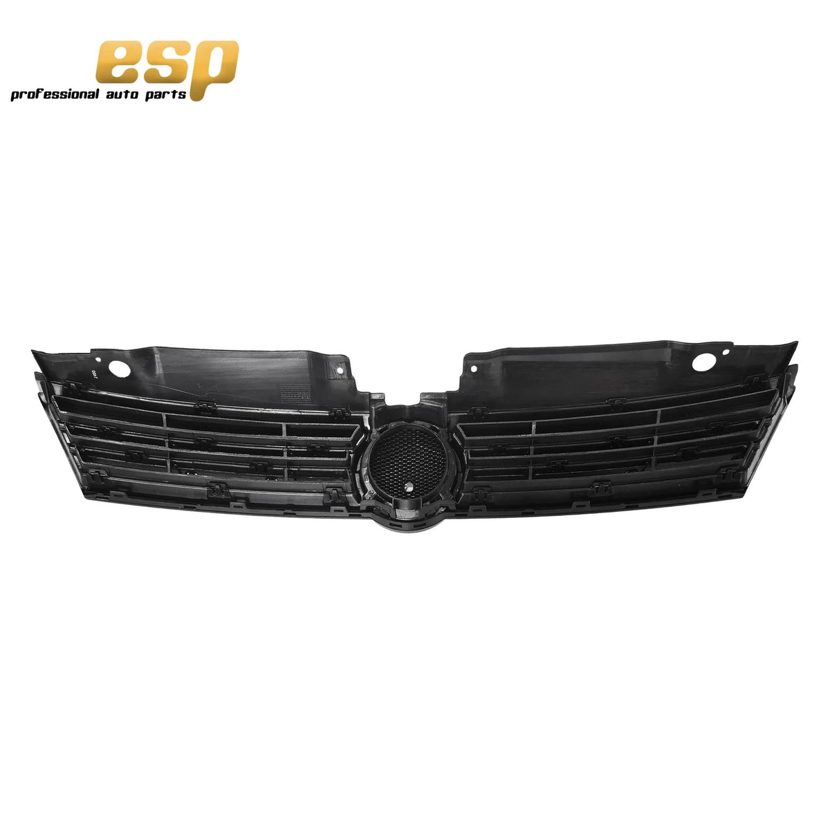 Front Upper Grille for VW Jetta (2011–2014) - Black with Chrome Face Bar