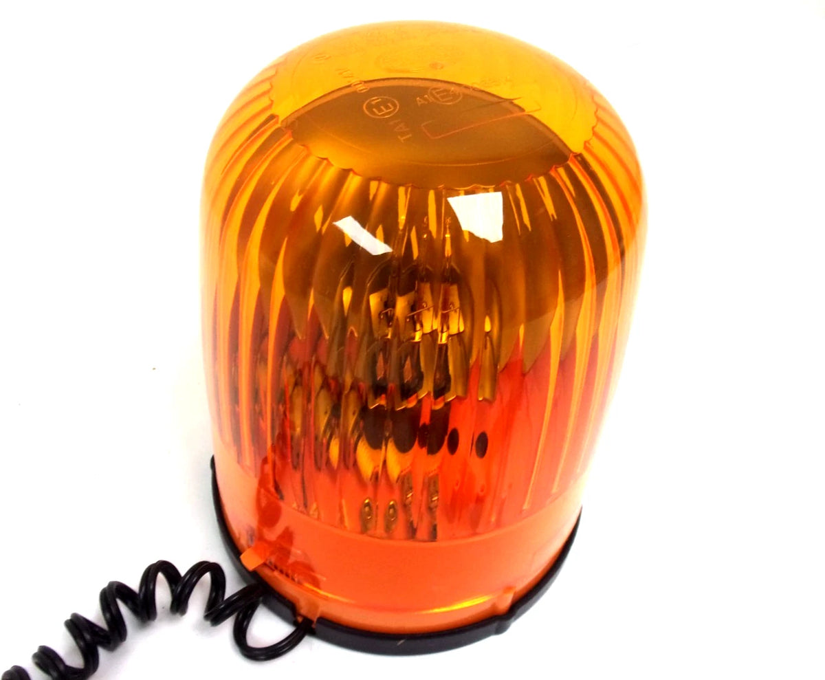2X Hella Rotating Beacon Strobe Amber 12V Magnet Mount Plow Light (2010–2023)