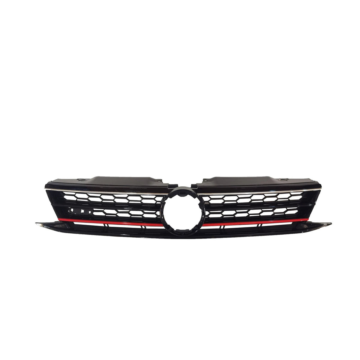 Front Grille with Red Trim for Volkswagen Jetta GTI (2015–2017)