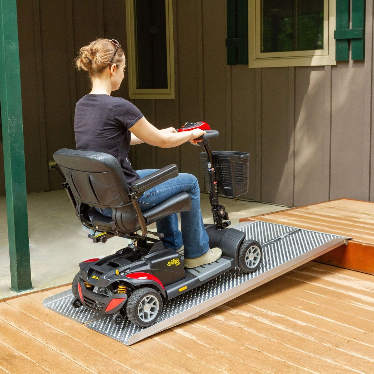 6' Lightweight Single Fold Wheelchair Ramp for Silver Spring