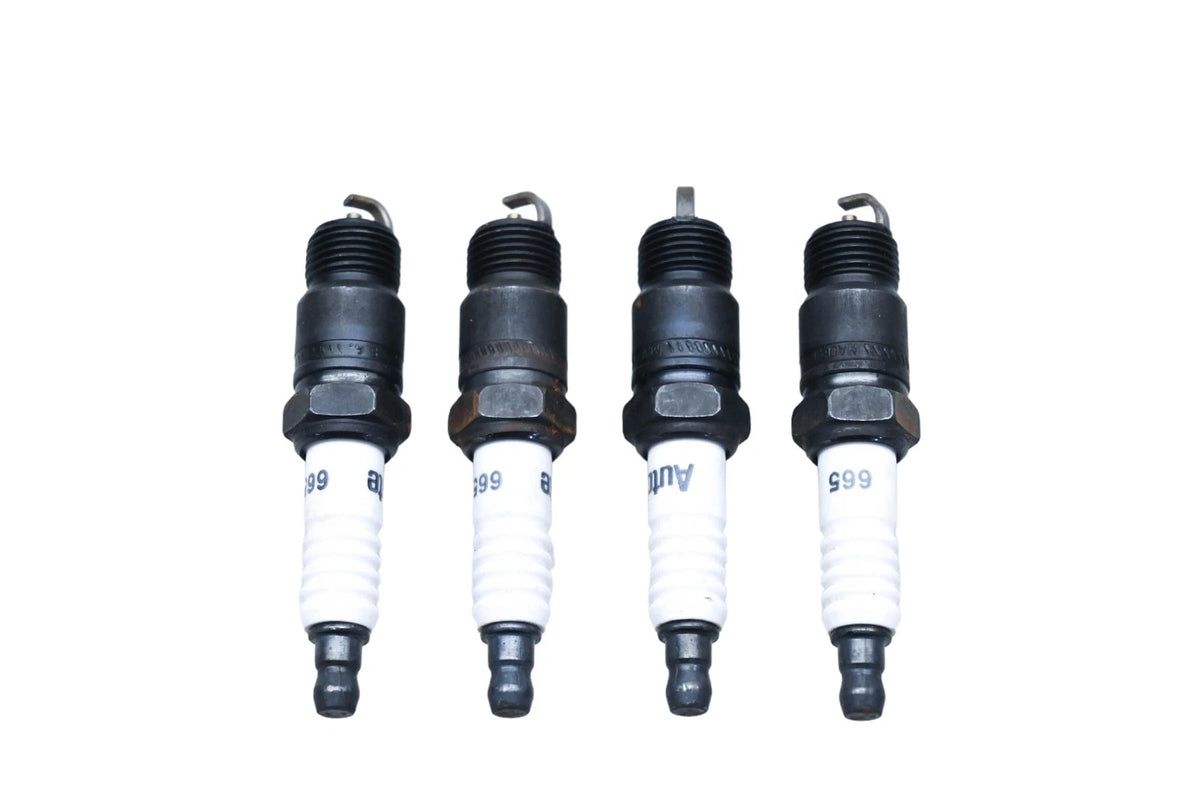 Set of 4 Autolite 665 Copper Core Resistor Spark Plugs for
