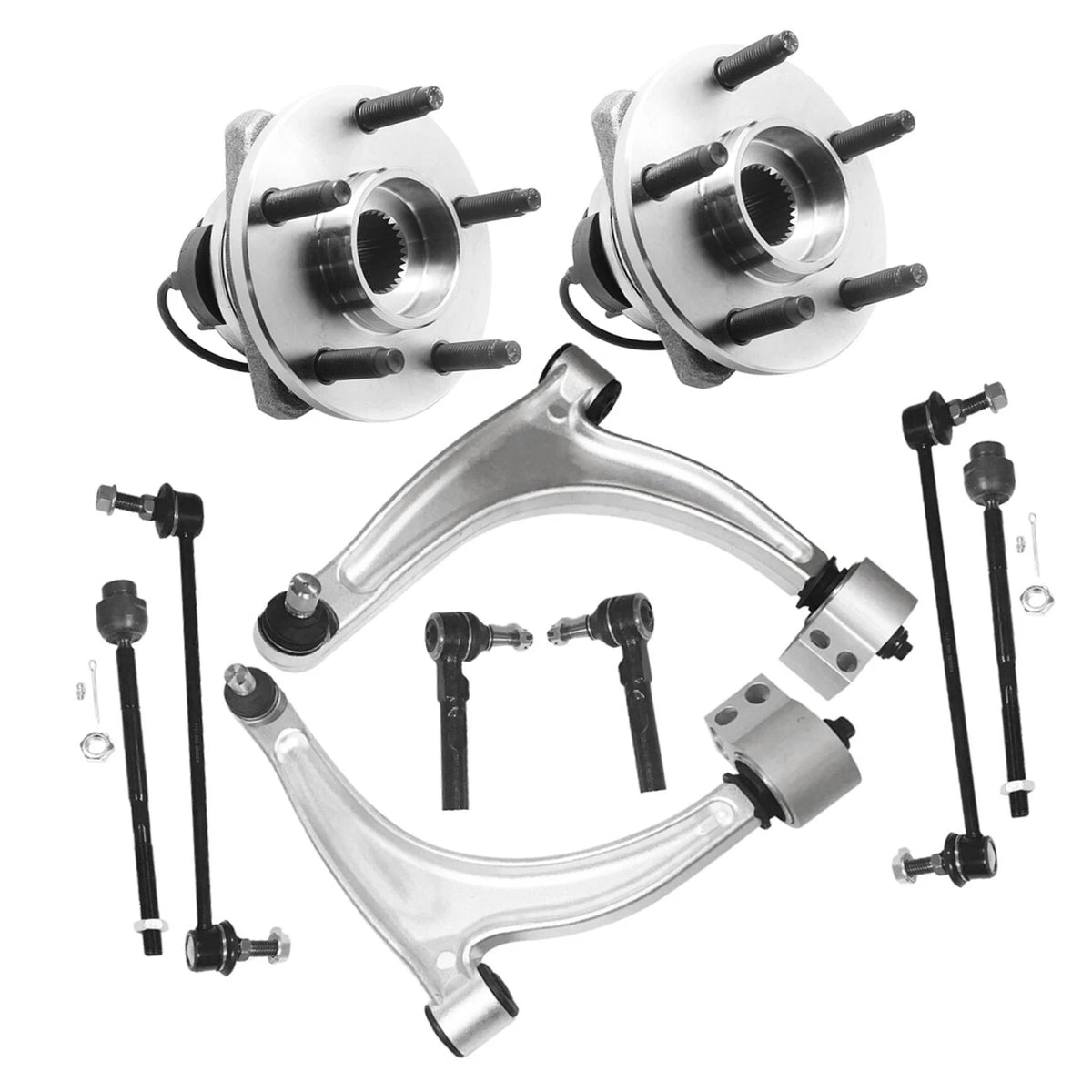 Control Arm Kit with Wheel Hub Bearing Assembly for Malibu Aura G6 (2008–2012)