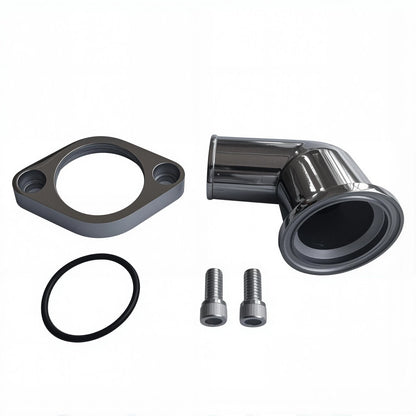 Polished 15° Swivel Water Neck Thermostat Housing for Chevy SBC BBC (327-400)