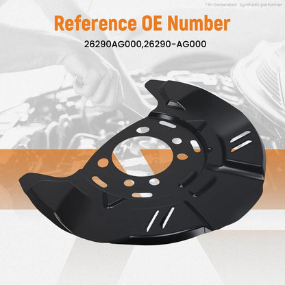 1pc Front Brake Backing Shield for Subaru Impreza Crosstrek Forester (2012–2020) 26290AG000