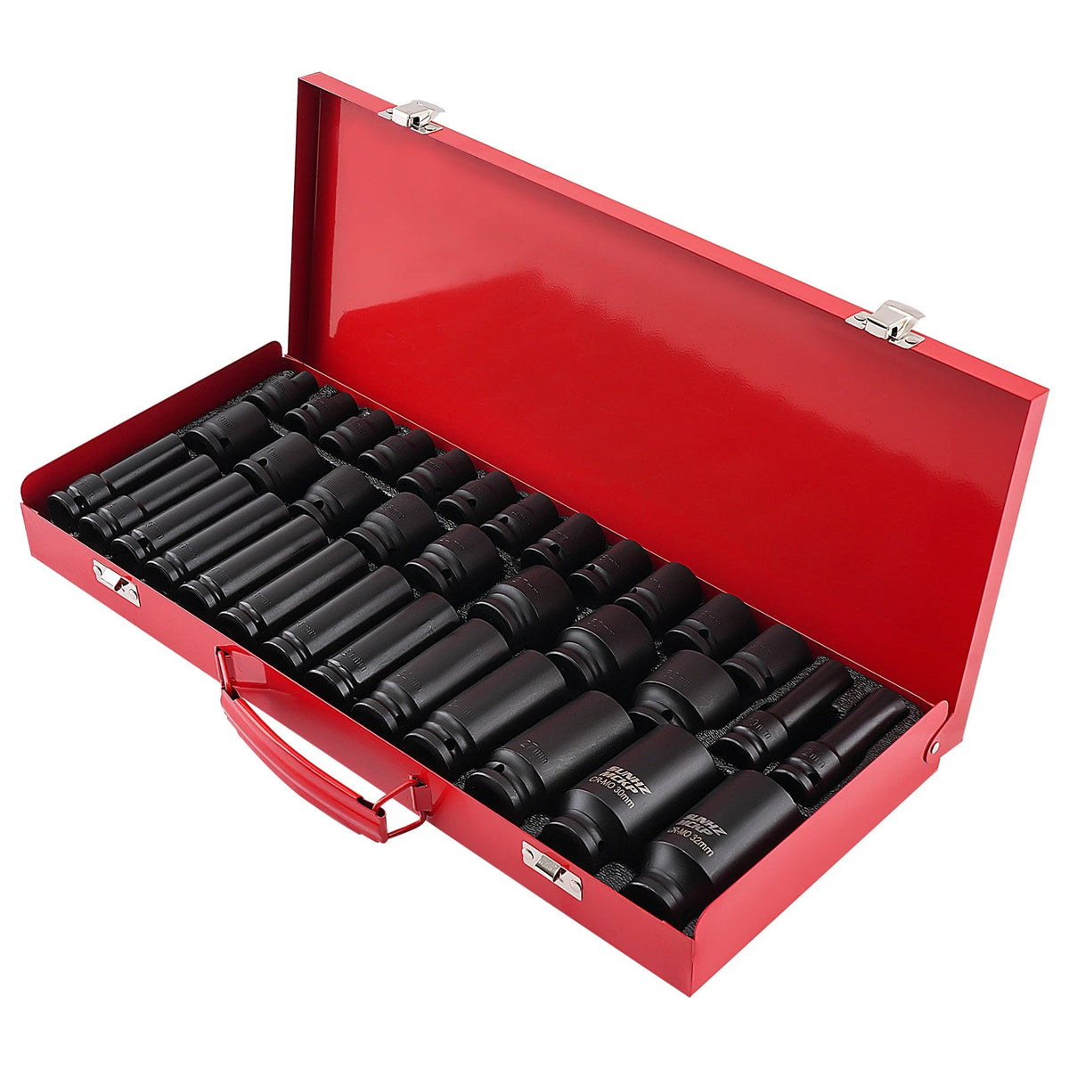 35 pcs Deep Impact Socket Set for Lug Nut Removal (12-15mm)
