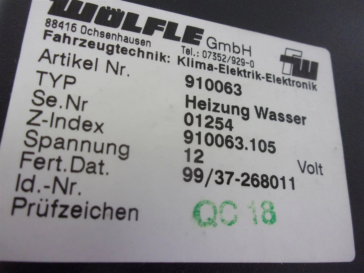 Heater for Komatsu WA65-3 (OEM 42U-07-15150, Wolfe 910063)