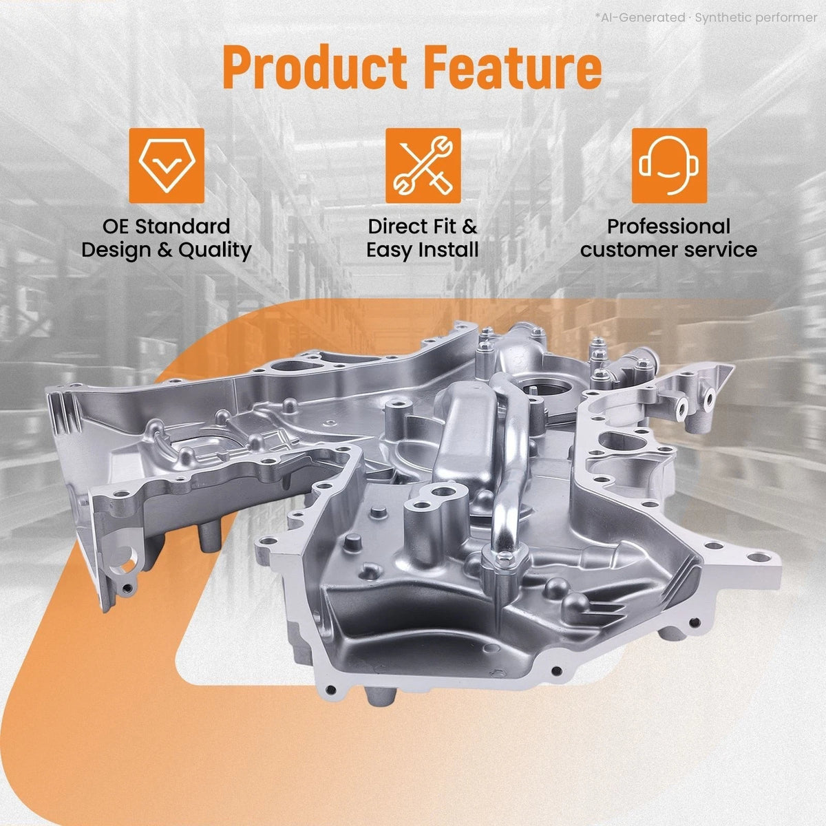 Timing Chain Cover Set for Toyota 4Runner Tacoma 4.0L V6 (2003–2015) TCT087