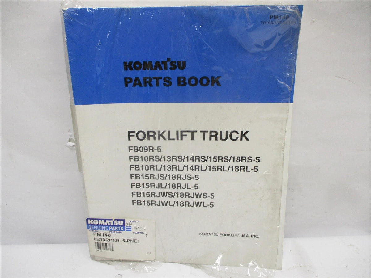 Parts Manual for Komatsu Forklift FB09R FB10RS FB15RJS FB18RL FB15RS FB13+ (PM148)