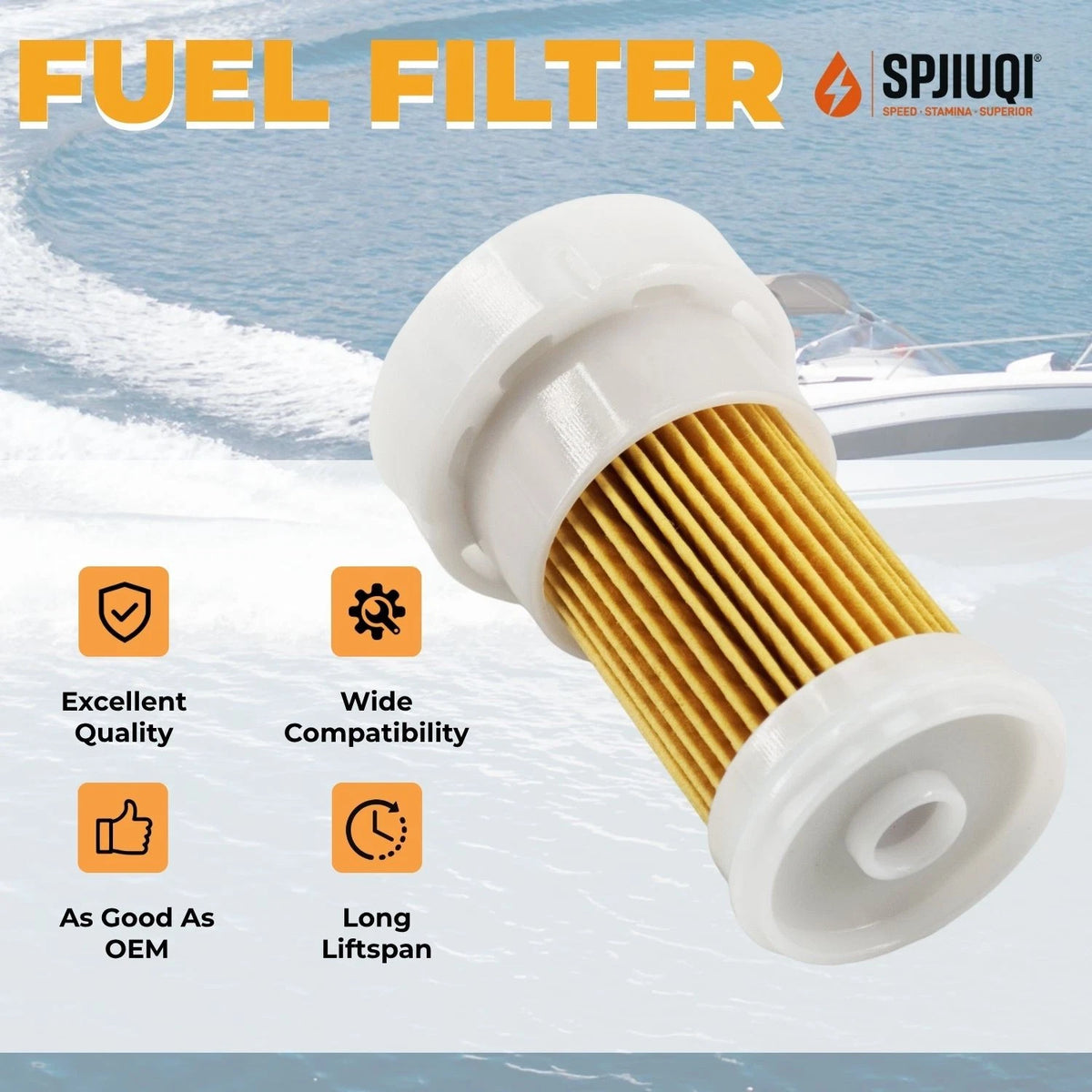 Fuel Filter 6P2-24563-00-00 for Yamaha 4-Stroke Outboard F250 LF250 (2000–2023)