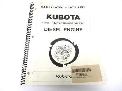 Illustrated Parts List for Kubota D1403-E2B-Vibromax-1 Diesel Engine