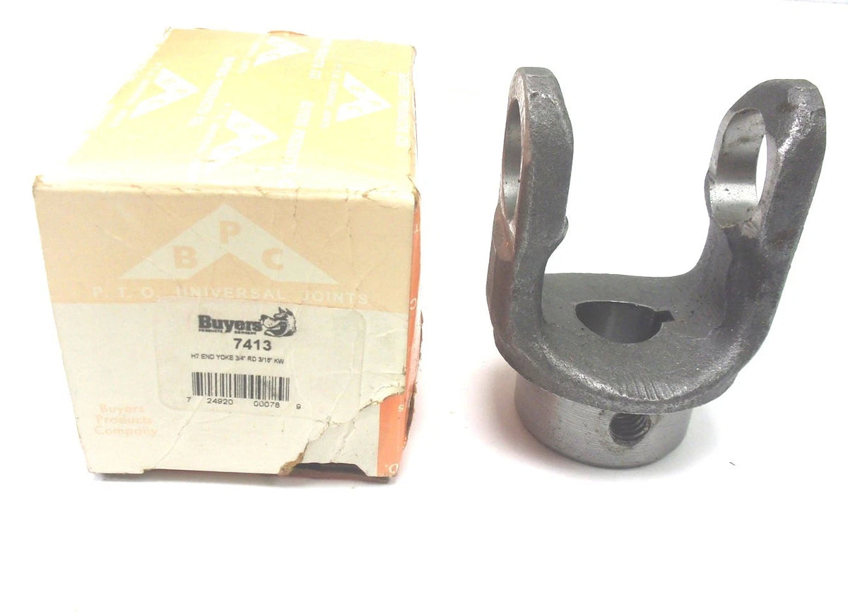 H7 End Yoke for Buyers Products 3/4" Round Bore (7413)