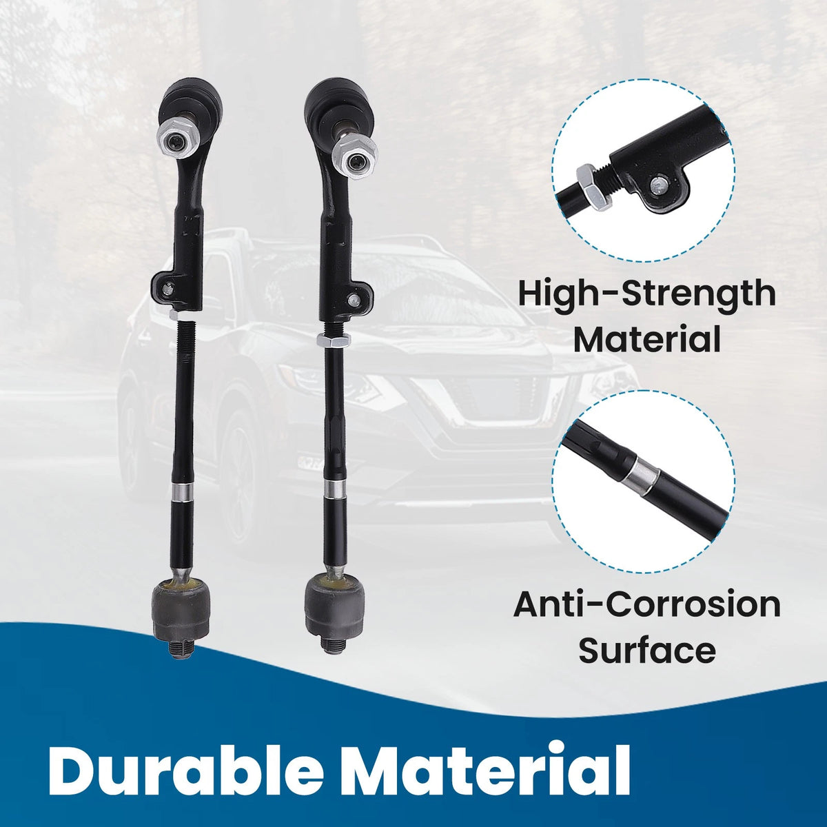 8pcs Front Control Arm Tie Rod End Kit for BMW E90 328i 335i E82 128i (2007–2013)