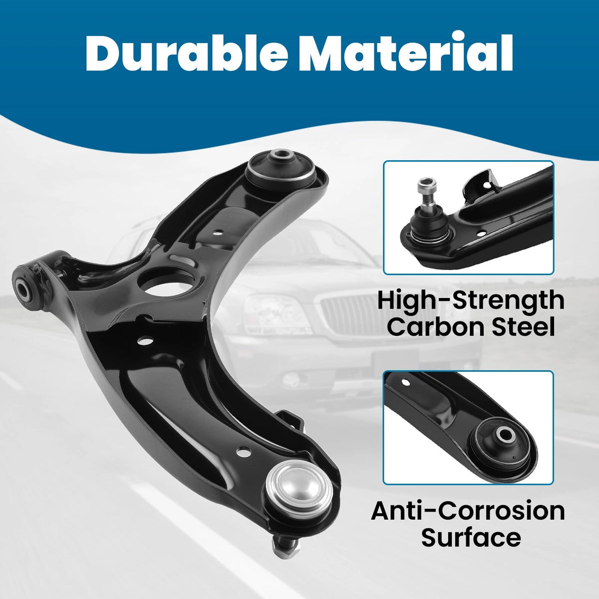 Front Lower Right Control Arm & Ball Joint for Hyundai Veloster Elantra (2012–2017)
