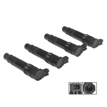 Set of 4 Ignition Coils for Suzuki GSX-R600 GSX-R750 GSX-R1000 GSX650F GSX1300BK AN650