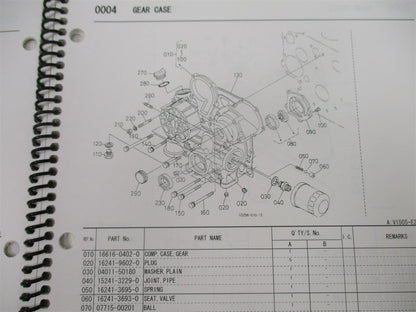 Illustrated Parts List Manual for Kubota V1505-E2JB-JLG-1
