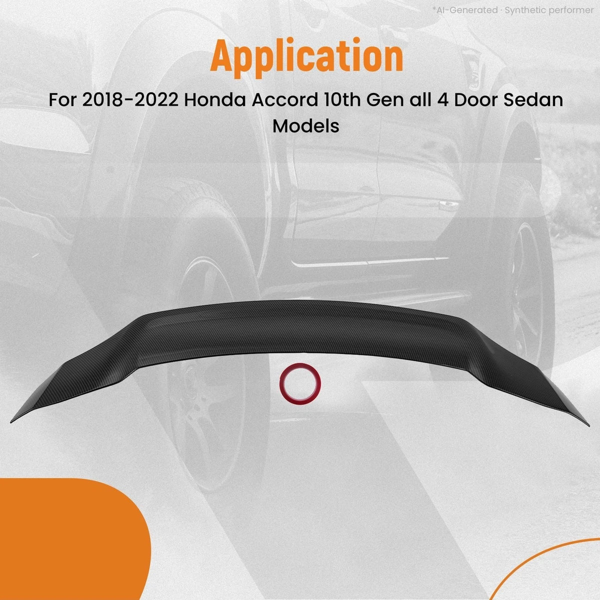 Trunk Spoiler Wing for Honda Accord (2018–2022) Sedan