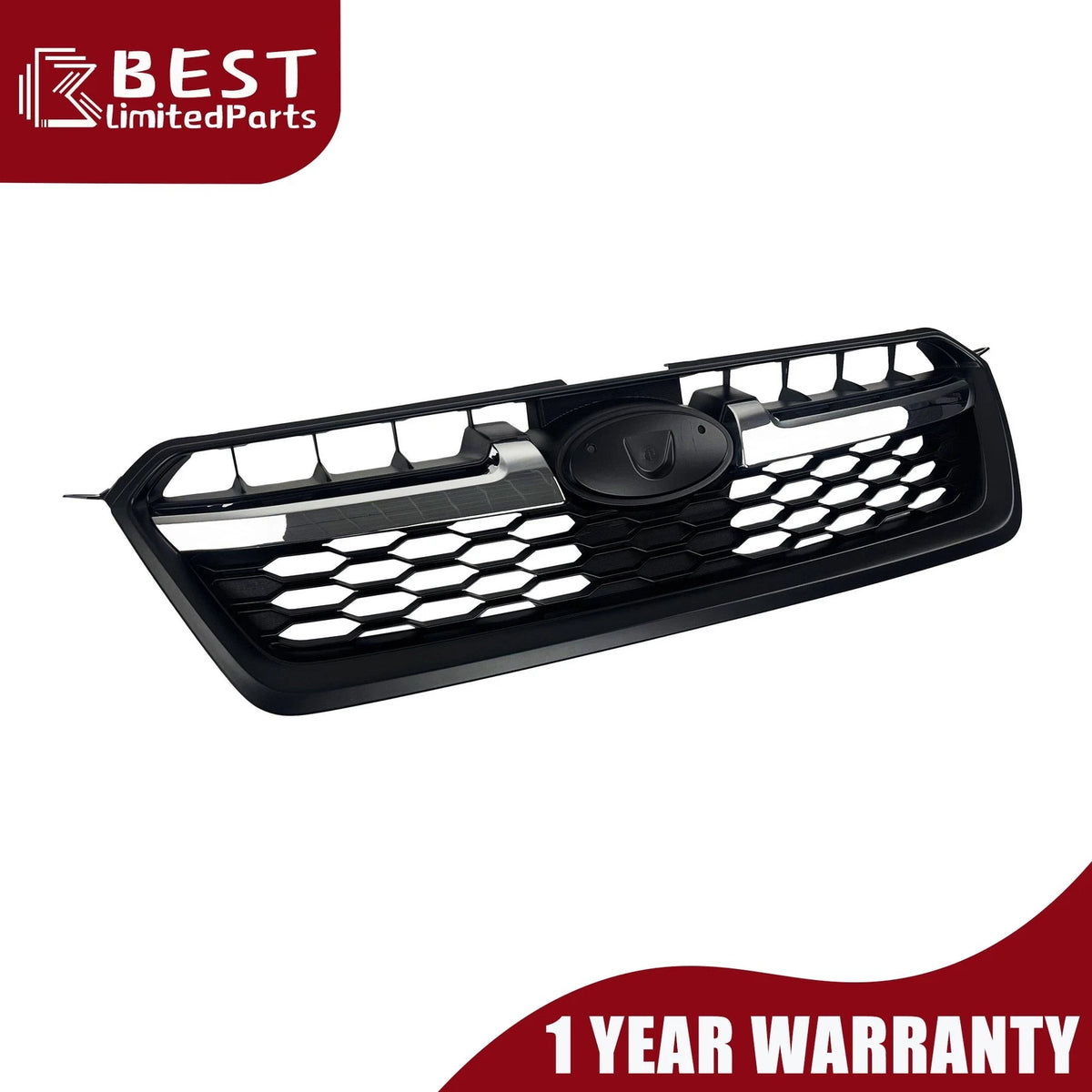 Grille Black with Chrome Trim for Subaru Impreza (2012–2014) 91122FJ000