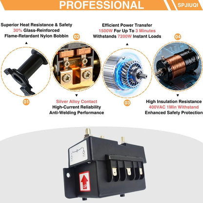 12V 6000W Windlass Solenoid Reversing Contactor for Marine Boat