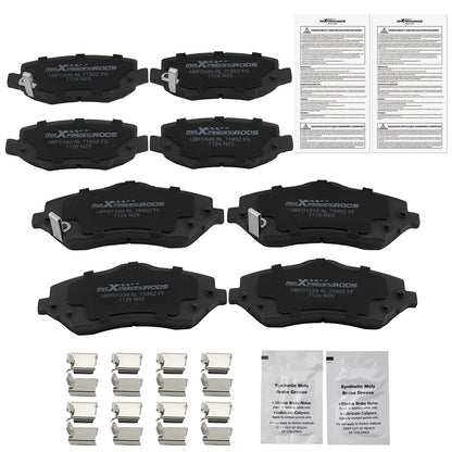 Set of 4 Brake Pads for Jeep Wrangler JK 3.6L (2018) P-1273 P-1274