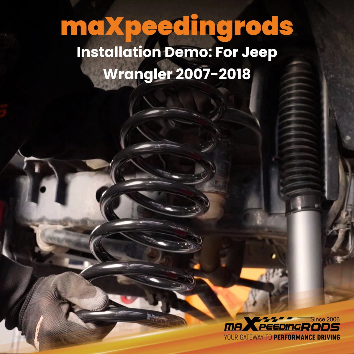 2.5" Front Coil Springs for Jeep Wrangler JK (2007–2018) Lift Kit