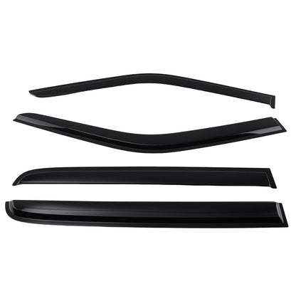Set of 4 Window Visors for Ford F250 F350 F450 F550 Super Duty (1999–2016)