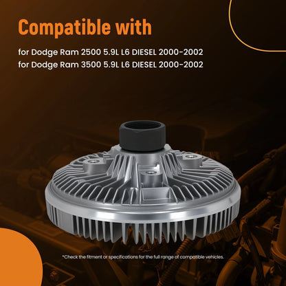 Cooling Fan Clutch for Dodge Ram 2500/3500 (2000–2002) 52028894AA 22616 36785