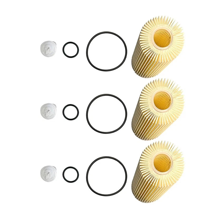 3PCS Oil Filter for Lexus IS500, Toyota Tundra, Land Cruiser (2007–2023) Wix 57041