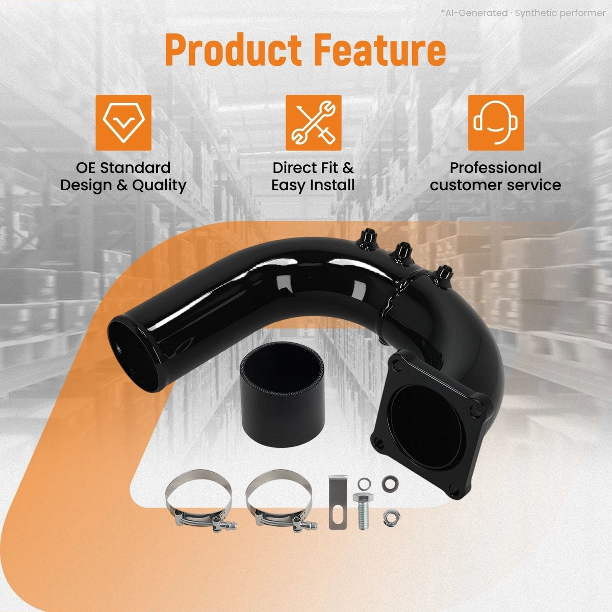 Performance Intake Elbow Pipe for Dodge Ram 5.9L Cummins (2003–2007) 3"