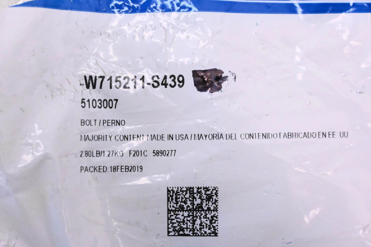 Bracket Mount Bolt for Ford (W715211-S439, 5103007)