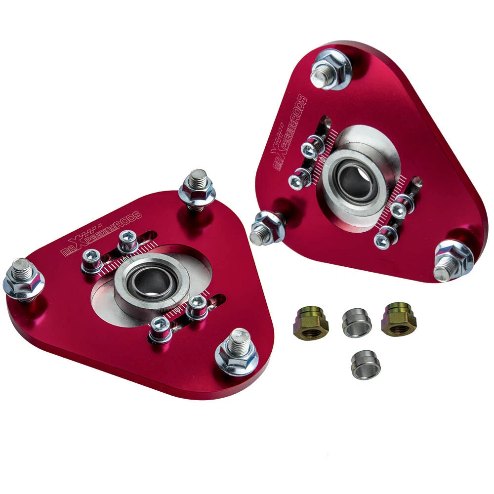 2X Suspension Kit Coilover Top Hat Camber Plates for Toyota Celica (2000–2006)