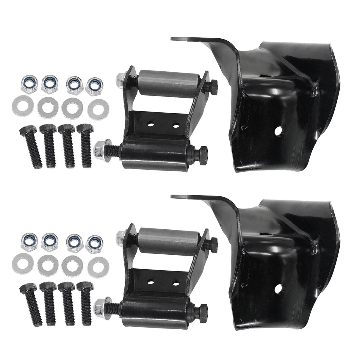 2X Rear Leaf Spring Shackle Bracket Kit for Ford Bronco F150 (1980–1997)
