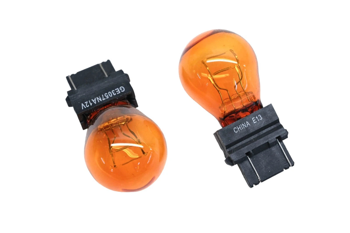 2X 3057NA Amber 12V Bulbs for General Electric (NOS)