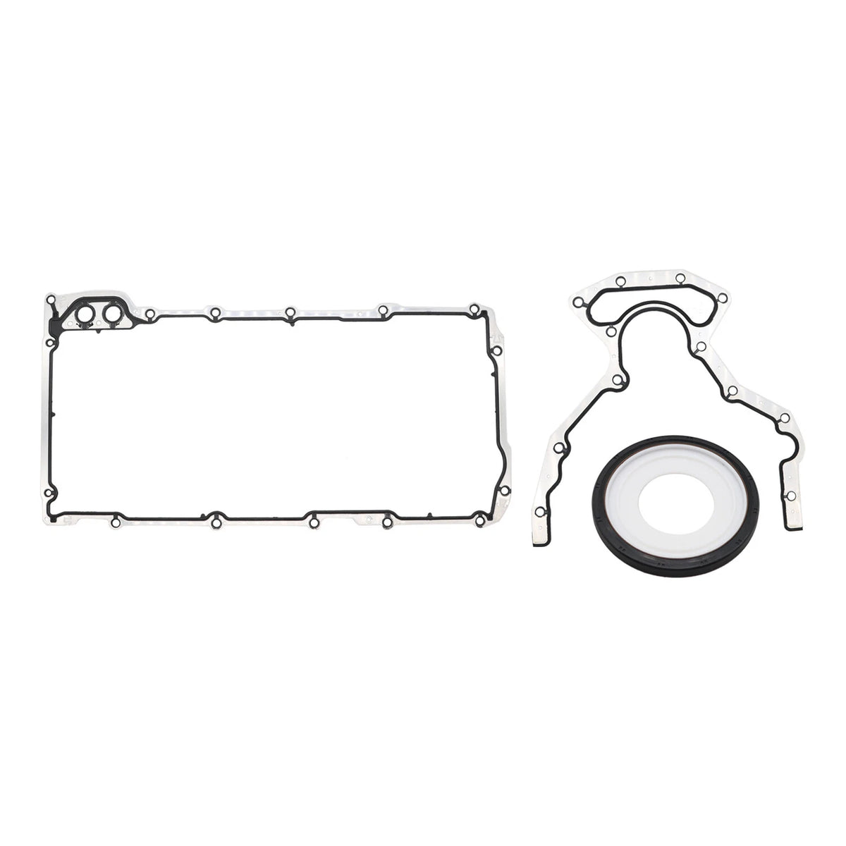 Engine Rear Main Seal & Oil Pan Gasket Kit for Chevy GMC 4.8 5.3 6.0 6.2L V8 (2000–2023)