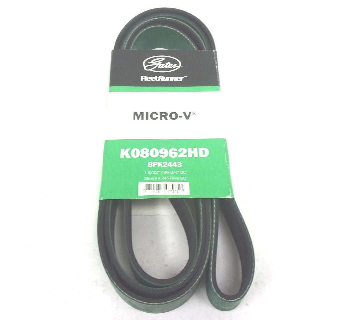 Gates Serpentine Heavy Duty Micro-V Belt K080962HD 8PK2443 for