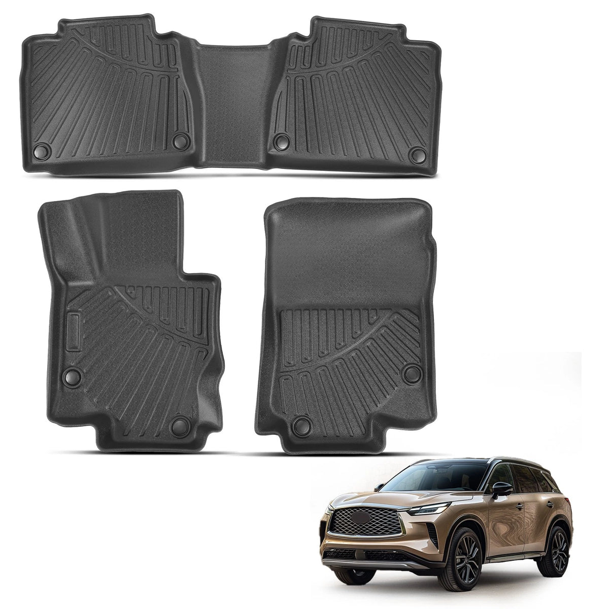 All Weather Floor Mats for Mercedes Benz GLE (2020–2025) Front Left