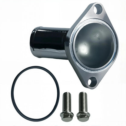 50 Degree Thermostat Housing 2660 Chrome for Chevy SBC V8 (1955–1965)