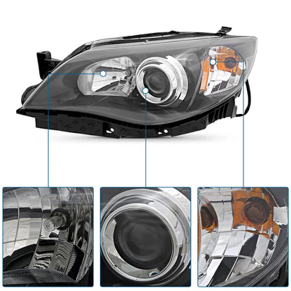 Headlight Assembly Set of 2 for Subaru Impreza (2008–2011)