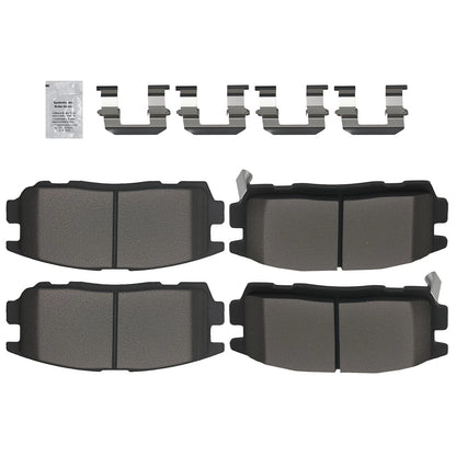 Set of 4 Rear Ceramic Brake Pads for Chevrolet Captiva Sport Equinox GMC Terrain