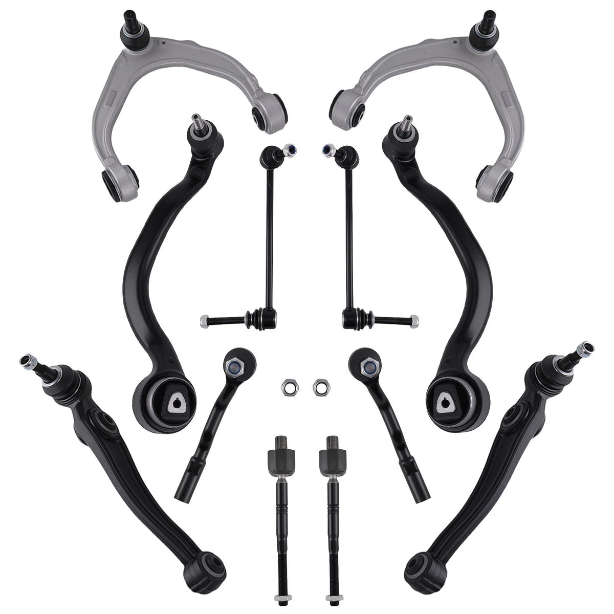 Control Arm Ball Joints Sway Link Tie Rod Suspension Kit for BMW X5 X6 (2007–2013)