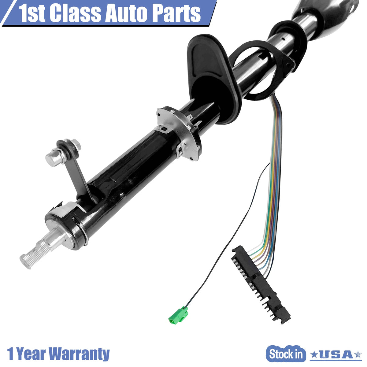 35" Universal Black Tilt Steering Column for Custom Applications (W/O Wheel Adapter)