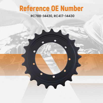 Drive Sprocket for Kubota KX033-4 U35-S2 (RC788-14430, RC417-14430) Steel